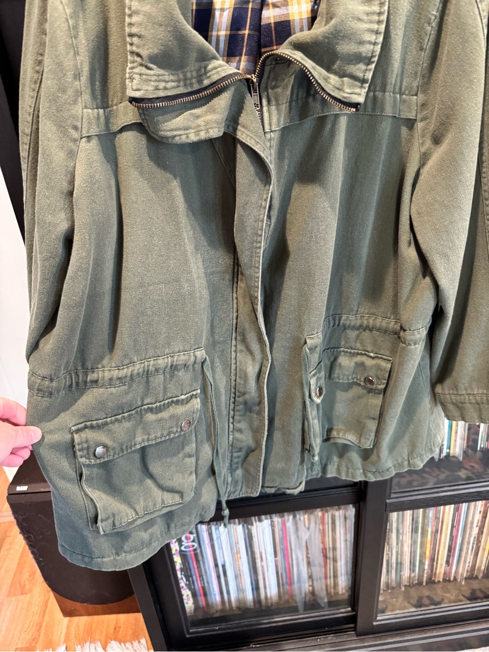 ModCloth green utility jacket - Picture 2 of 3